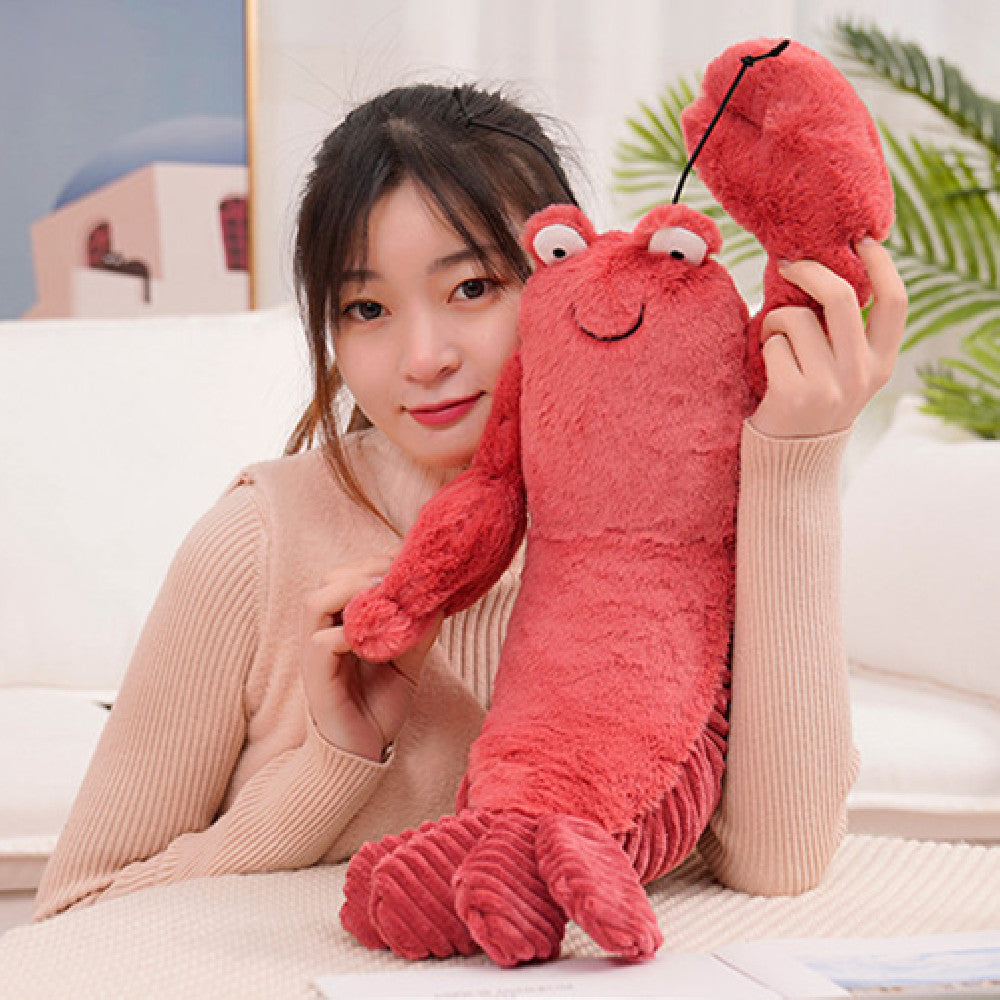 60CM Lobster Crab Soft Stuffed Animal Plush Dolls Toy Kawaii Pillow Plushies Room Decor Ocean Life Gift For Kids