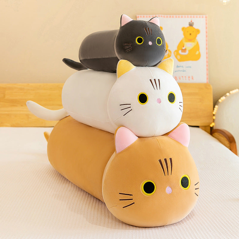 90CM Kawaii Cat Plush Sleep Cuddle Pillow Cartoon Stuffed Animals Cat TittatyUK