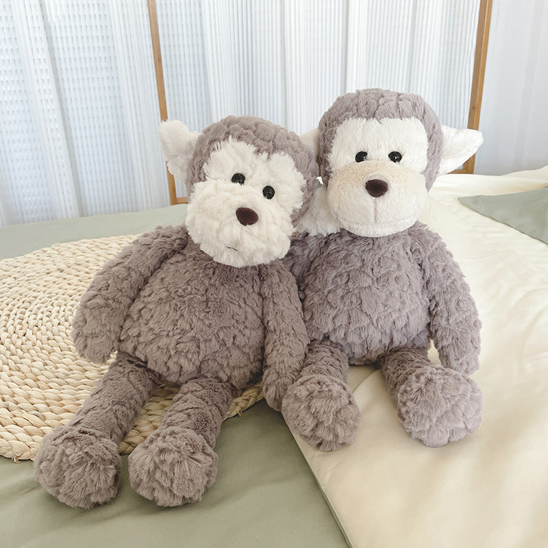 36CM Gray Monkey Plush Toys Stuffed Animal Dolls For Kids Children Birthday Xmas Gift