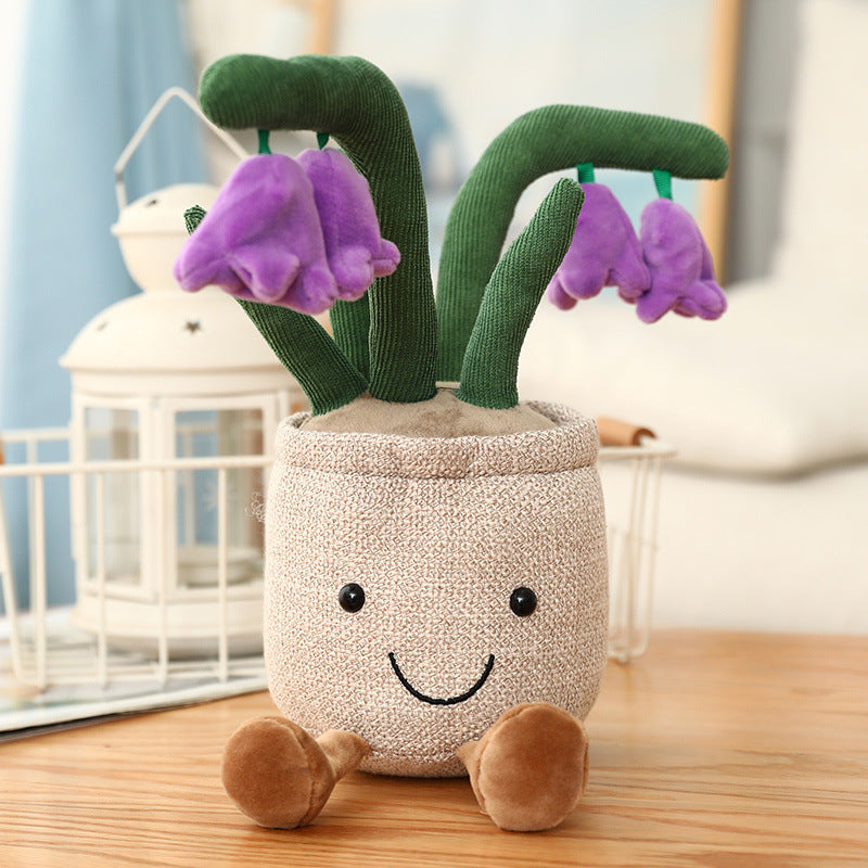 35CM Flower Tulips Cactus Soft Plants Dolls Toy Gift Mascot Christmas Gifts Home Decor