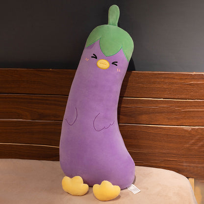 120CM Eggplant Vegetable Chicken Sleep Pillow Mushroom Broccoli Carrot Plush Toys Soft Stuffed Dolls Mascot Birthday Xmas Gift