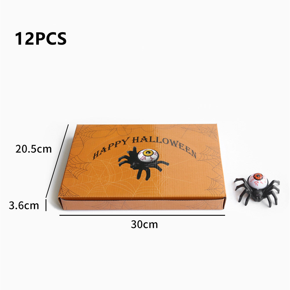 12Pcs Spider Chandelier Tea Lights Novelty Flameless LED Lights Chandelier Candle Holder Halloween Party Table Spooky Home Decor