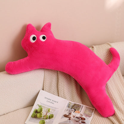 100CM Colorful Long Cat Pillow Kawaii Plush Toys Stuffed Animals Soft Doll Xmas Gifts