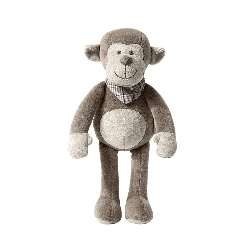 32CM Brown Scarf Monkey Plush Toys Stuffed Animal Dolls For Kids Children Birthday Xmas Valentine's Day Gift