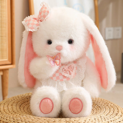 45CM Kawaii Luck Baby Bear Rabbit Cat Fox Soft Stuffed Dolls Animals Plush Toys For Kids Xmas Gift Home Decor