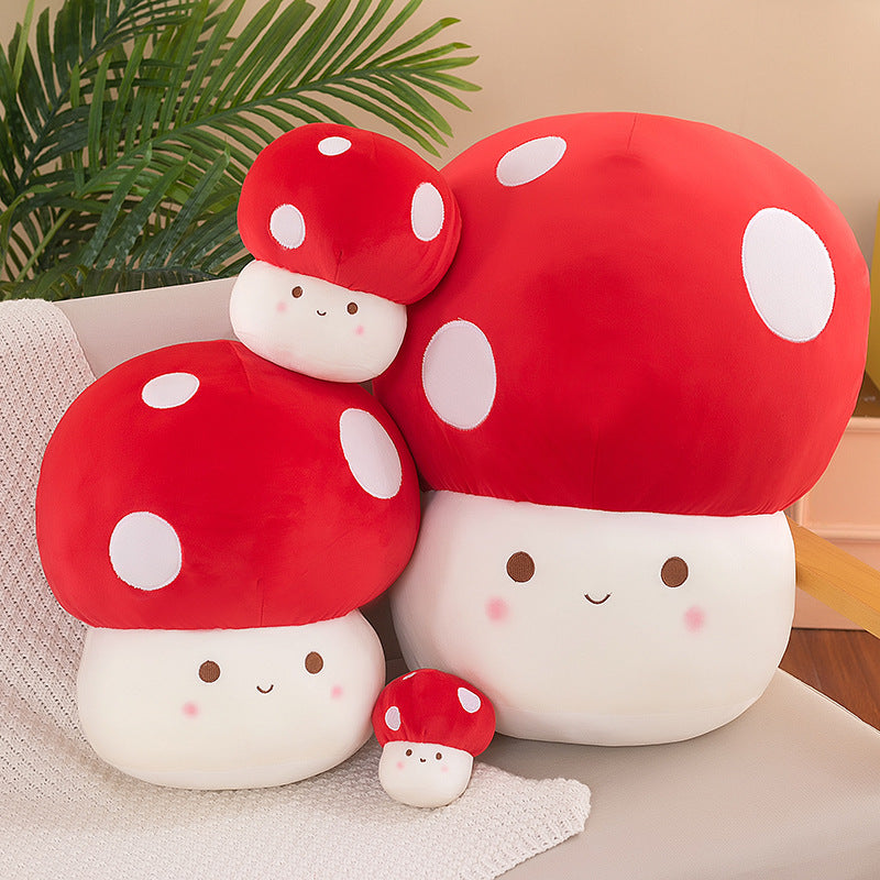 60CM Cute Mushroom Plush Kawaii Stuffed Plants Doll Plush Toy Soft Pillow Birthday Gift For Kids Baby Mascot Halloween Xmas Gifts