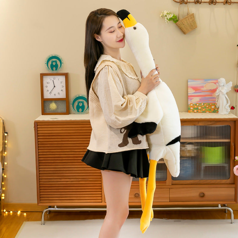 160CM Soft Plush Flamingo Stuffed Animal Dolls Pillow Toy Birthday Gift For Kids Baby Mascot Xmas Gifts Halloween Pink Decor