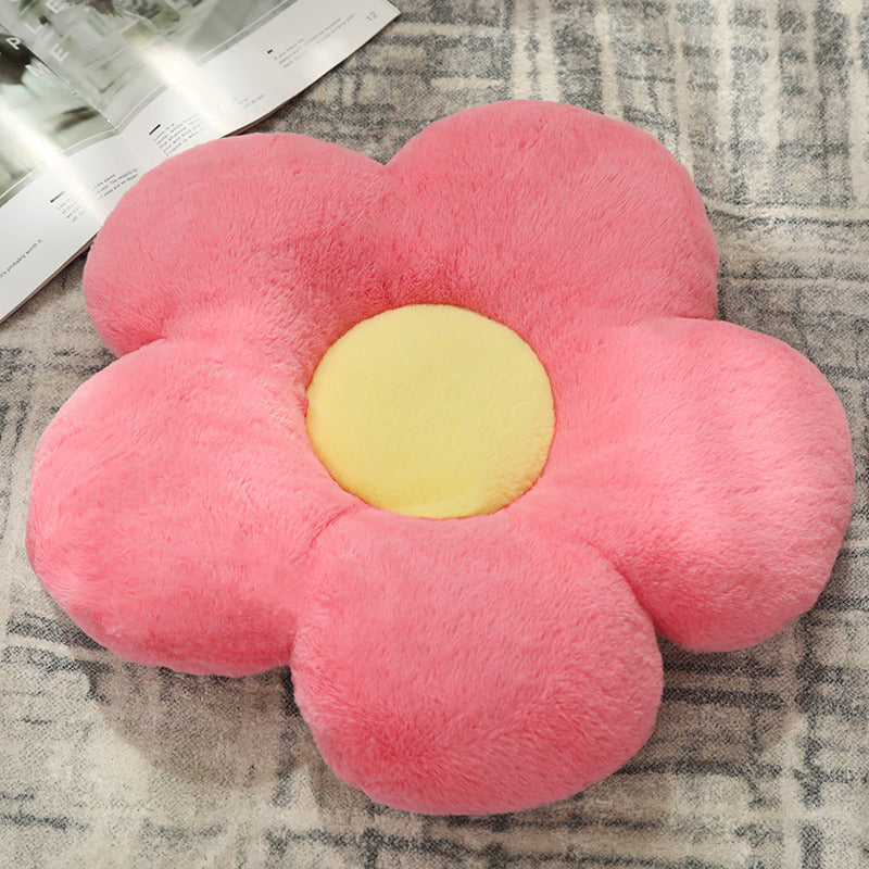 35CM Colorful Flower Cushions Pillows Toy Cartoon Soft Stuffed Dolls Mascot Birthday Xmas Gift