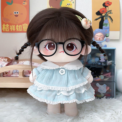 20M Cute Dress Up Cotton Doll Angry Girl Plush Dolls Kawaii Plush Toys Soft Stuffed With Skeleton Kids Gift