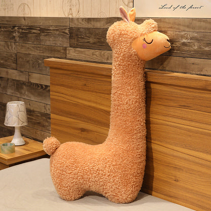 130CM Alpaca Pillow Plush Toys Cartoon Sheep Soft Stuffed Animal Dolls Mascot Birthday Xmas Gift Sleep Pillow