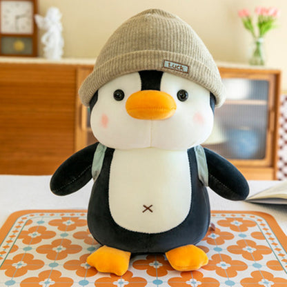 35CM Hat Penguin Toys Soft Animals Dolls Birthday Gift For Kids Baby Mascot Home Decor