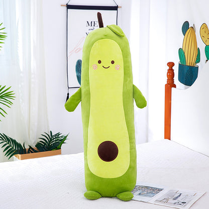 75CM Avocado Plush Long Pillows Toy Cartoon Soft Stuffed Fruits Dolls Mascot Birthday Xmas Gift