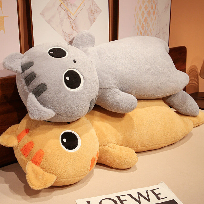 130CM Kawaii Cat Pillow Soft Cartoon Plush Stuffed Animals Doll Gifts For Kids Children Sleep Pet Pillow Home Decor