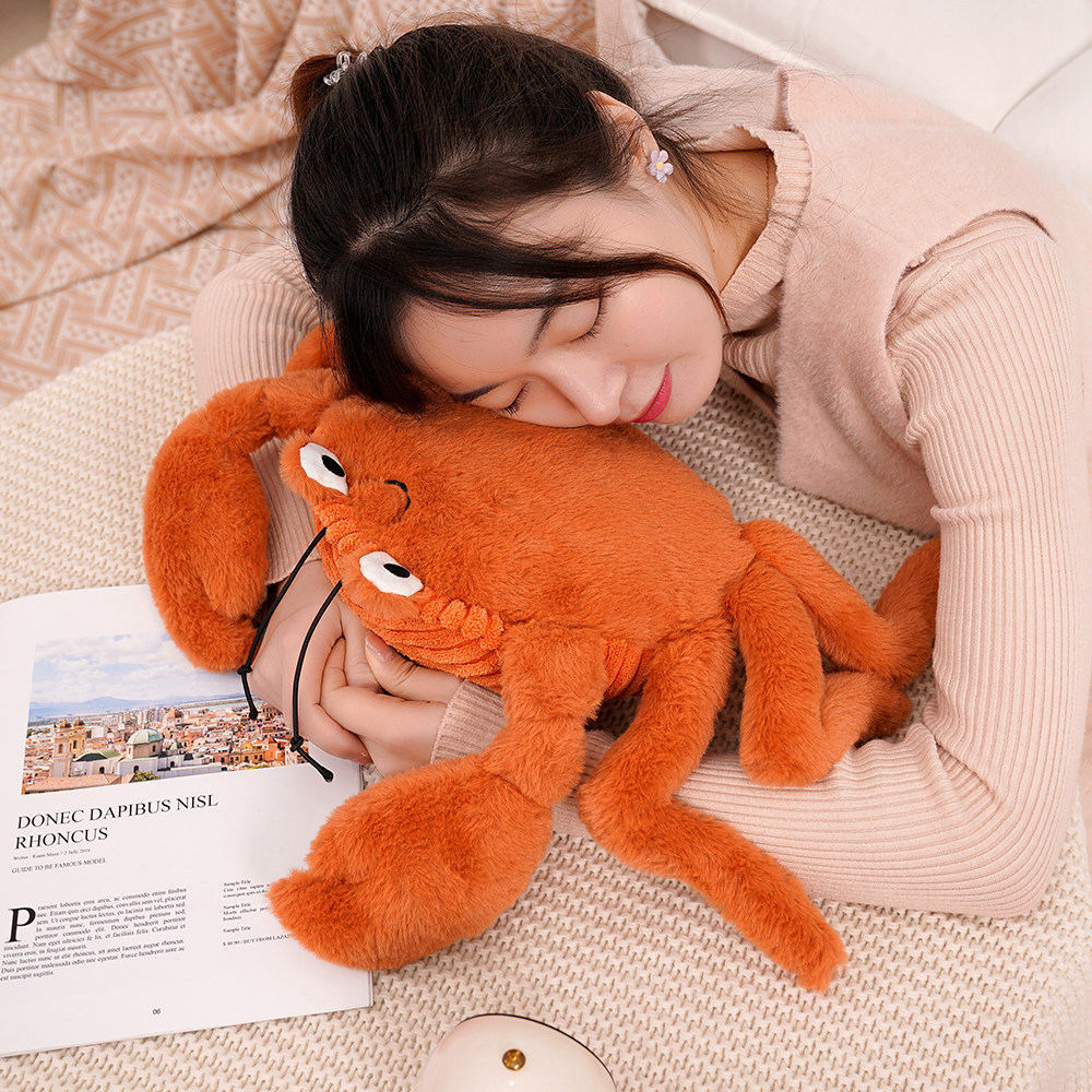 60CM Lobster Crab Soft Stuffed Animal Plush Dolls Toy Kawaii Pillow Plushies Room Decor Ocean Life Gift For Kids