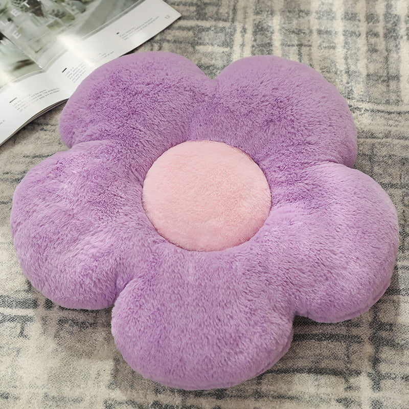 35CM Colorful Flower Cushions Pillows Toy Cartoon Soft Stuffed Dolls Mascot Birthday Xmas Gift