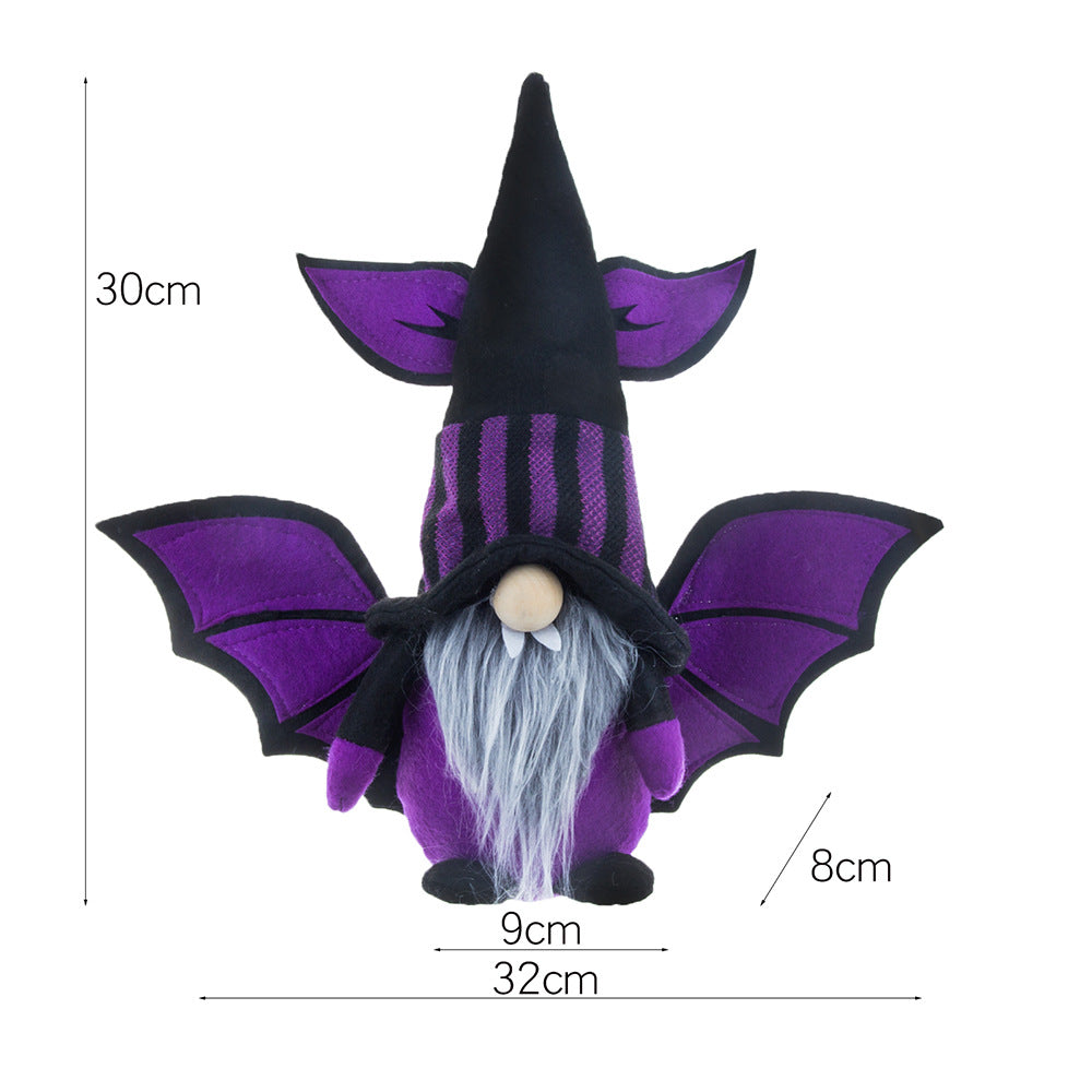 30CM Halloween Vampires Bat The Gnome Figurine Dolls Toy Xmas Gifts Mascot Festival Home Decor