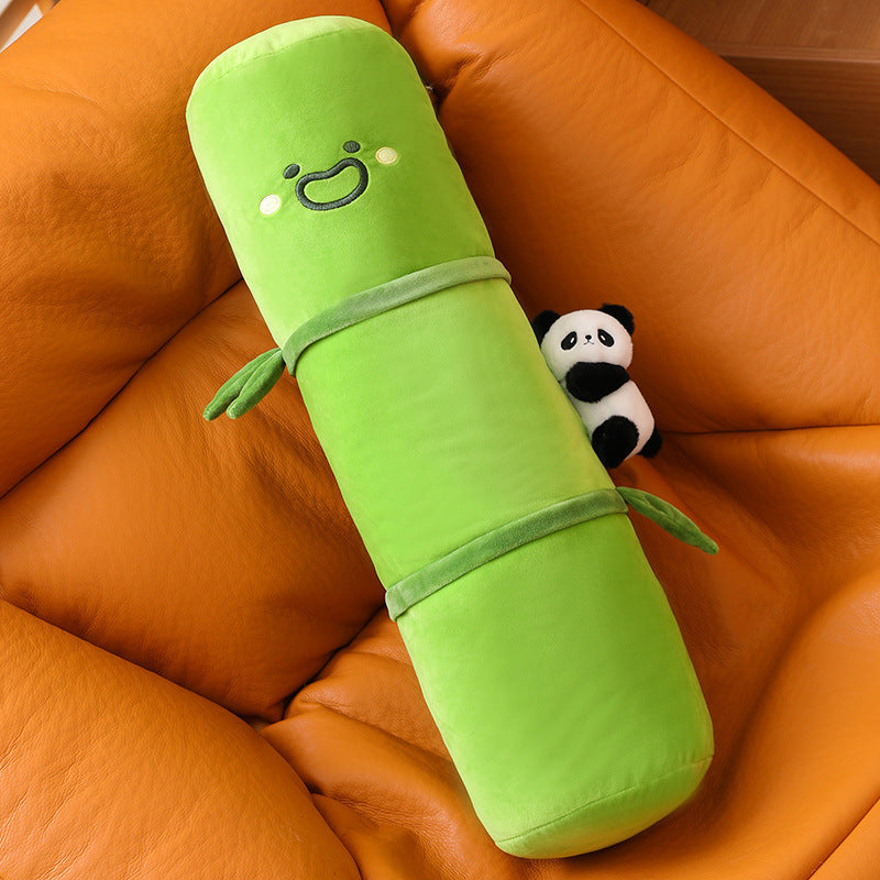 105CM Panda Bamboo Long Body Dolls Soft Stuffed Animals U-Shaped Pillow Travel Cushion Neck Pillow Birthday Xmas Gift
