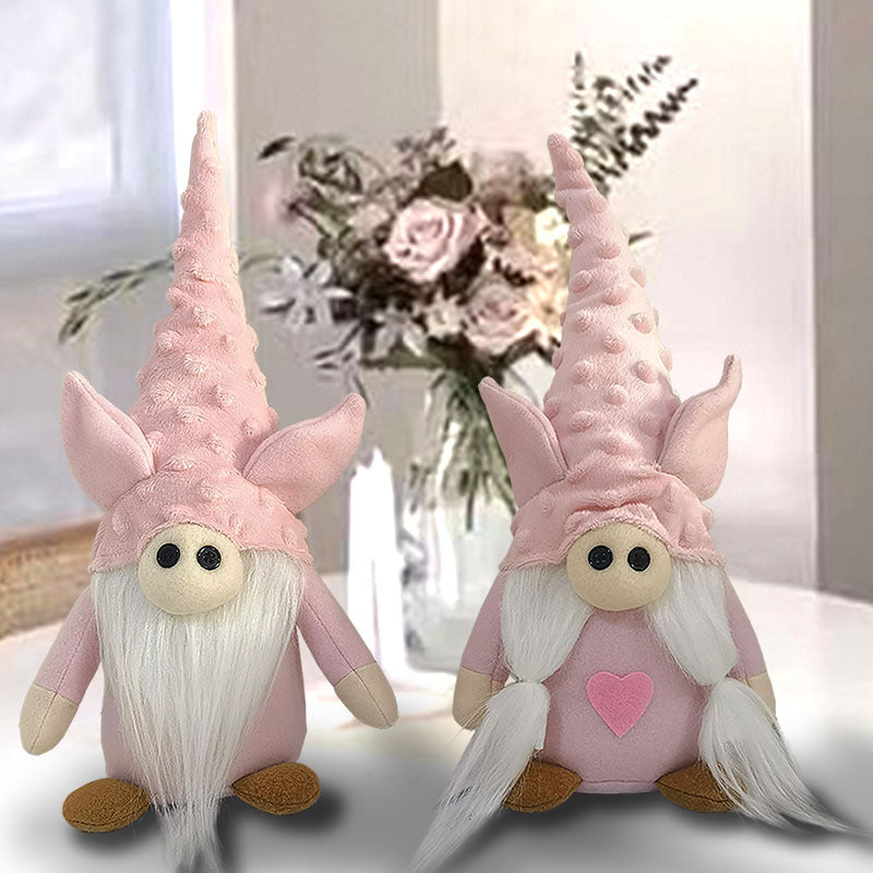 2PCS 32CM Halloween Pink The Gnome Figurine Dolls Toy Xmas Gifts Mascot Festival Home Decor