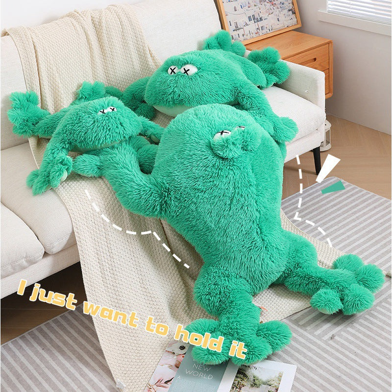 130CM Kiss Frog Pillow Soft Dolls Animals Plush Toy Birthday Xmas Gifts For Kids Mascot Home Decor