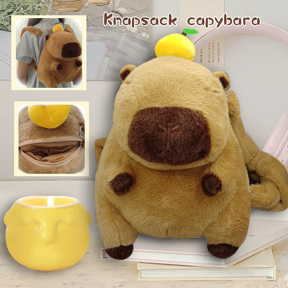 30CM Capybara Shoulder Bags Crossbody Bag Backpack School Bags Stuffed Animal Plush Toy Dolls Gift