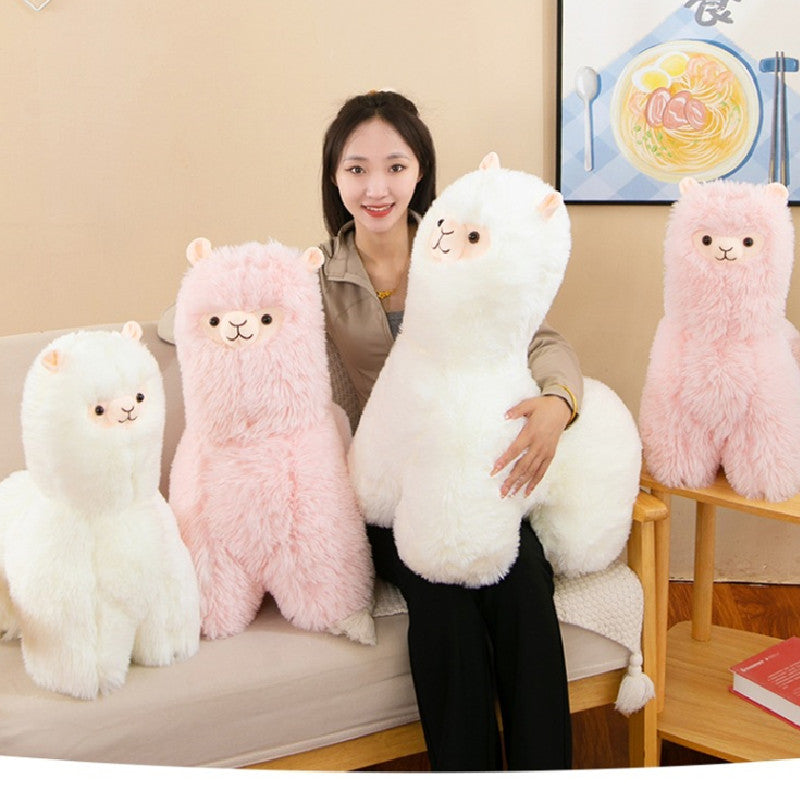 60CM Alpaca Pillow Plush Toy Soft Llama Stuffed Animal Sheep Dolls Birthday Gift For Kids Baby Mascot Halloween Xmas Gifts