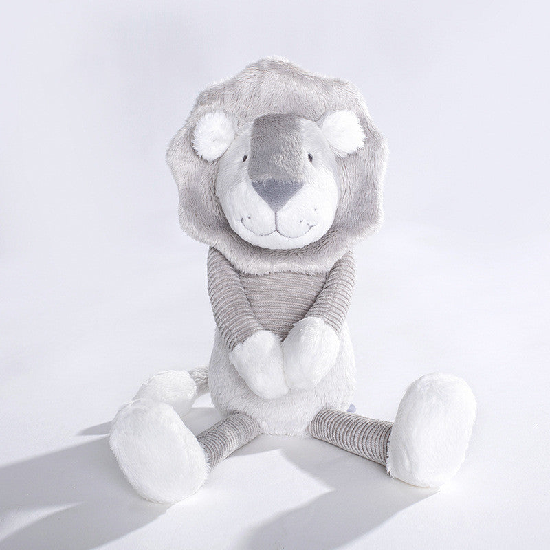 35CM Gray Lion Plush Toys Stuffed Animal Dolls For Kids Children Birthday Xmas Valentine's Day Gift