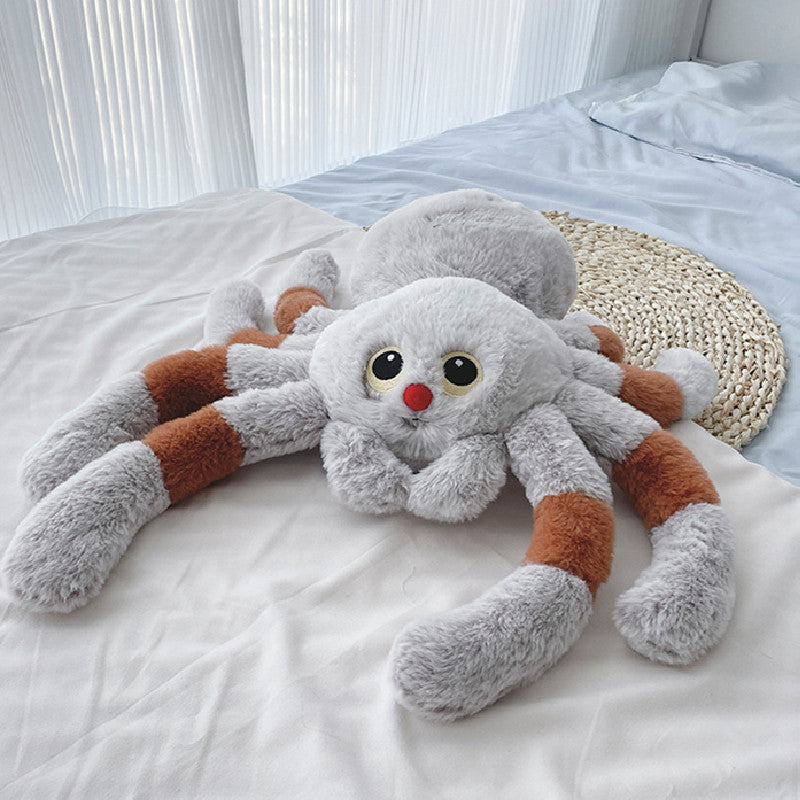 50CM Gradient Colour Spider Pillow Toys Cartoon Soft Stuffed Animals Dolls Gift Halloween Horror Decor