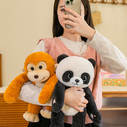 38CM Shy Rabbit/ Panda/ Frog/ Dog/ Dinosaur/ Monkey/ Duck Plush Toys Cartoon Soft Stuffed Animal Dolls Mascot Birthday Xmas Gift