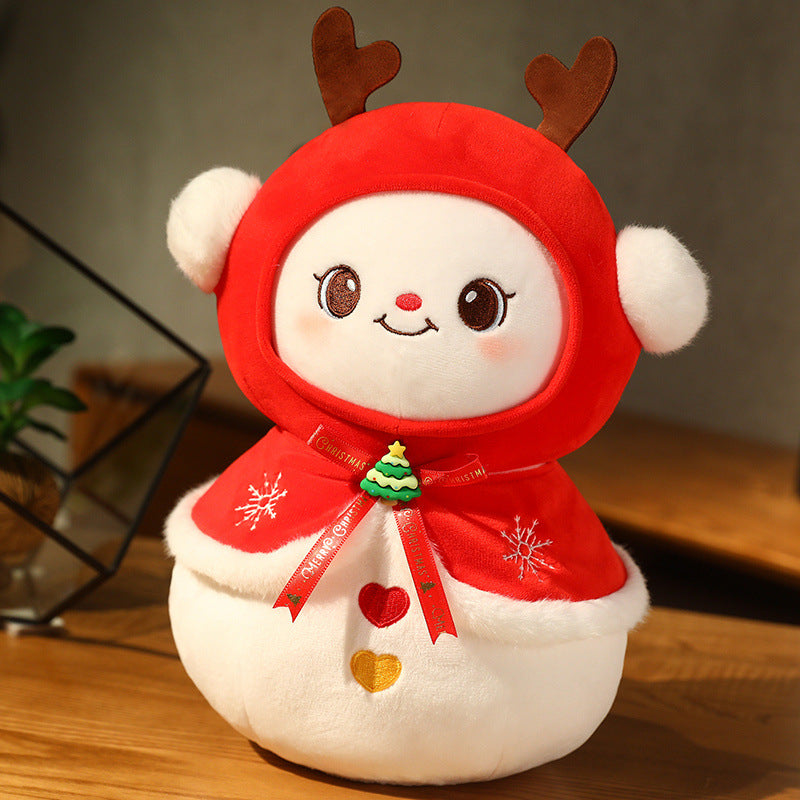 40CM Santa Claus Elk Snowman Apple Christmas Tree Plush Toys Soft Stuffed Dolls Mascot Xmas Gifts Home Decor