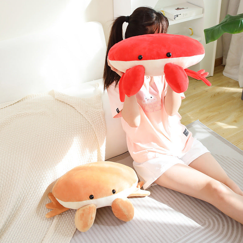 50CM Bread Crab Soft Ocean Animals Dolls Cat Plush Stuffed Toy Mascot Birthday Xmas Gift Home Decor