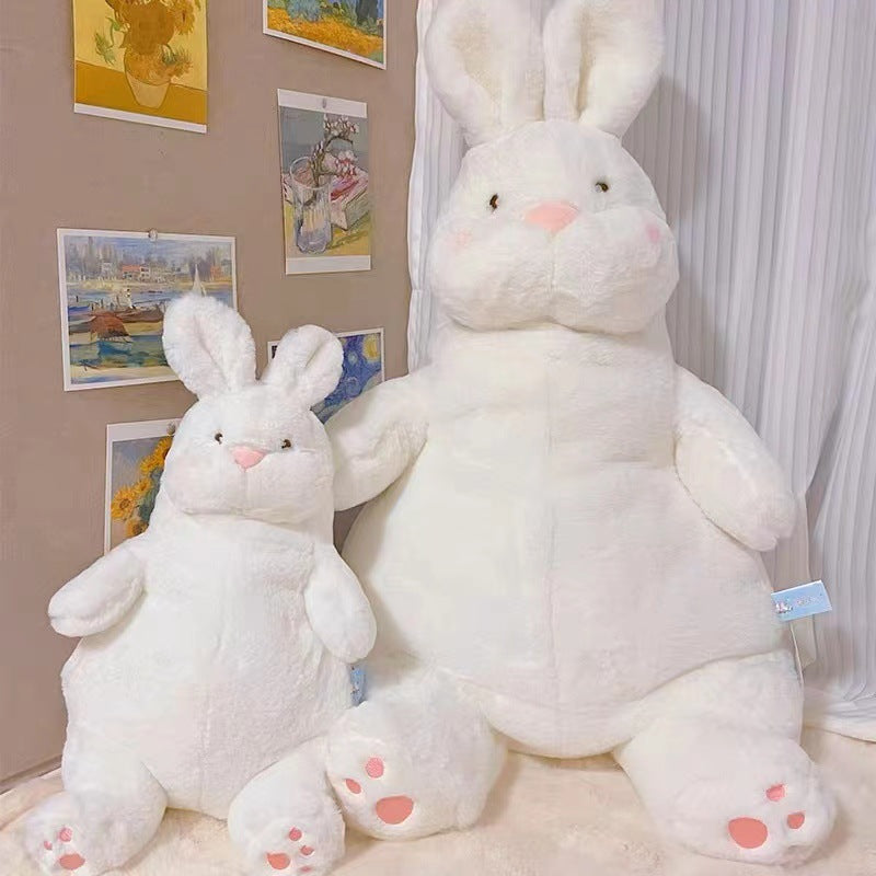 80CM Fat Rabbit Duck Cat Super Soft Plush Pillow Toys Cartoon Stuffed Animals Dolls Mascot Kids Birthday Xmas Gift Home Decor