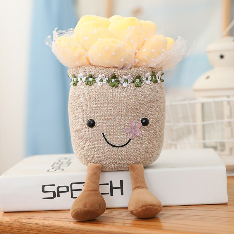 25CM Succulent Cactus Soft Flower Plants Dolls Toy Birthday Gift For Kids Baby Mascot Christmas Gifts Home Decor