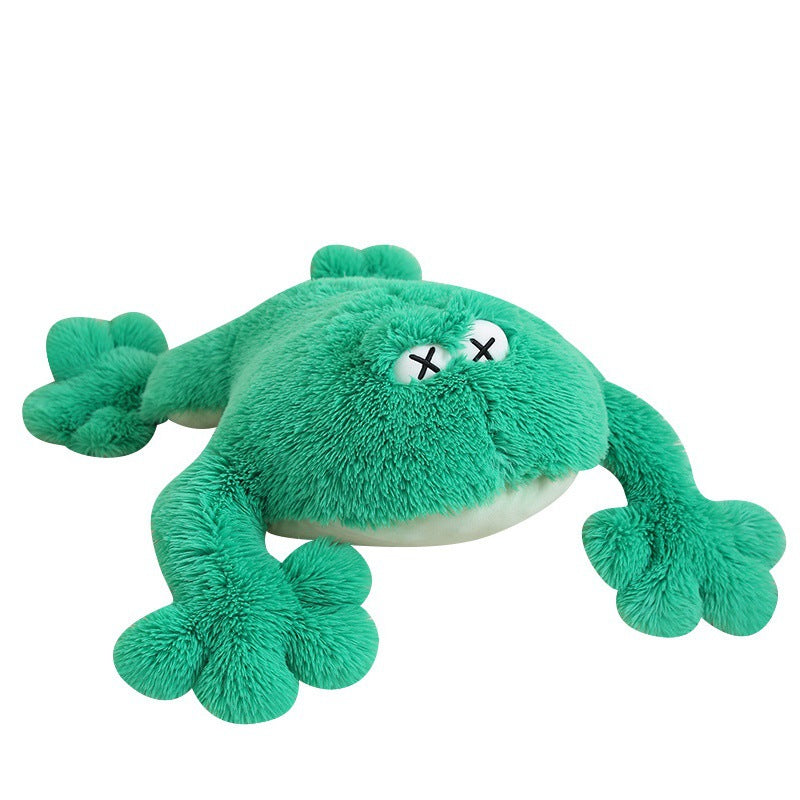 80CM Kiss Frog Pillow Soft Dolls Animals Plush Toy Birthday Xmas Gifts For Kids Mascot Home Decor