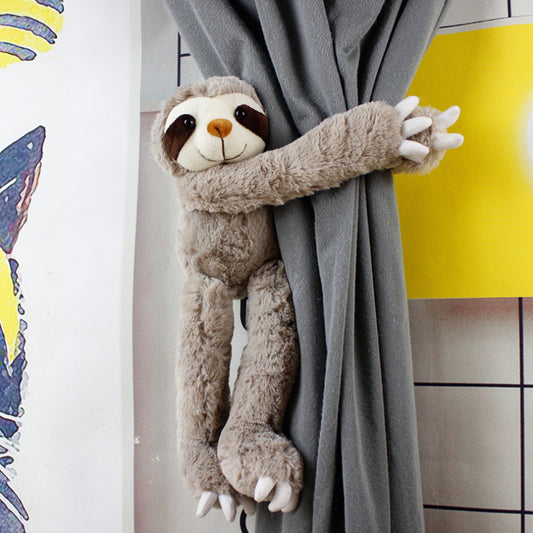 45CM Animals Sloth Dolls Soft Toy Kawaii Curtain Clips Xmas Gift Mascot Halloween Xmas Home Decor