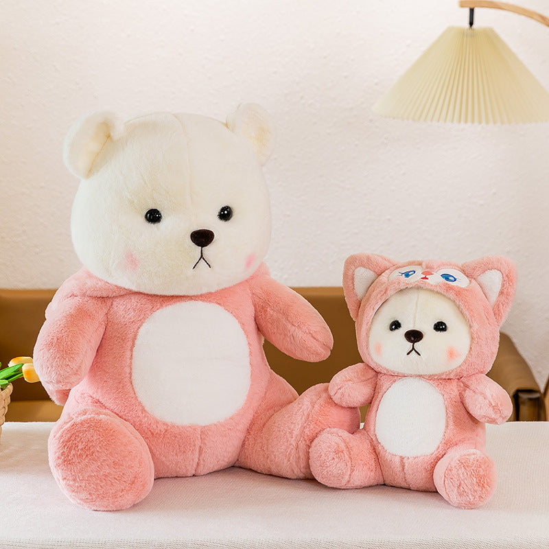 65CM Cartoon Cosplay Bear Plush Toys Soft Stuffed Animal Dolls Mascot Birthday Gifts Xmas Decor