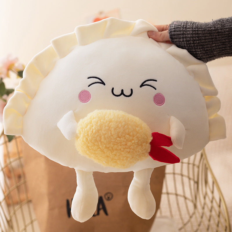 35CM Dumpling Dolls Plush Toy Keychain Stuffed Spring Festival Food Dolls For Kids Chinese New Year Gift