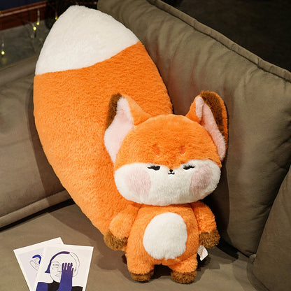 100CM Cute Big Tail Fox Pillow Stuffed Animals Plush Toy For Babies Kids Dolls Birthday Xmas Gifts