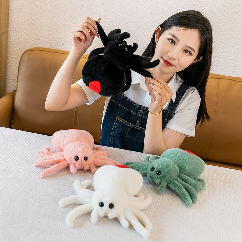 Pink Halloween Decor Spider Cosplay Plush Toys Cartoon Soft Stuffed Animals Dolls Mascot Birthday Xmas Gift-Original