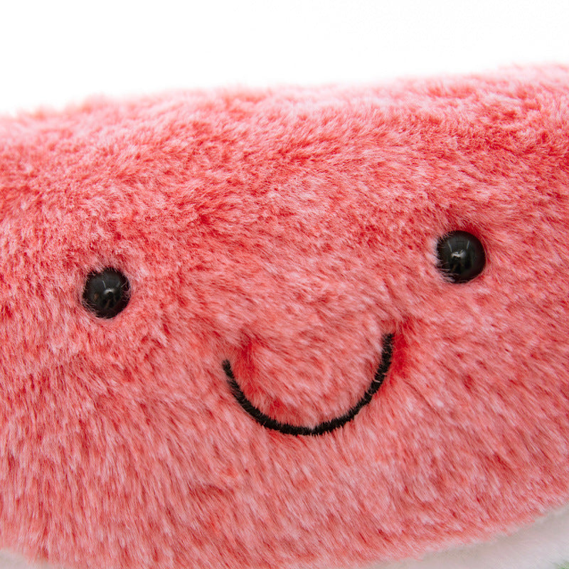60CM Kawaii Watermelon Cherry Fruit Pillow Stuffed Doll Plush Toy Soft Birthday Gift For Kids Mascot Home Decor