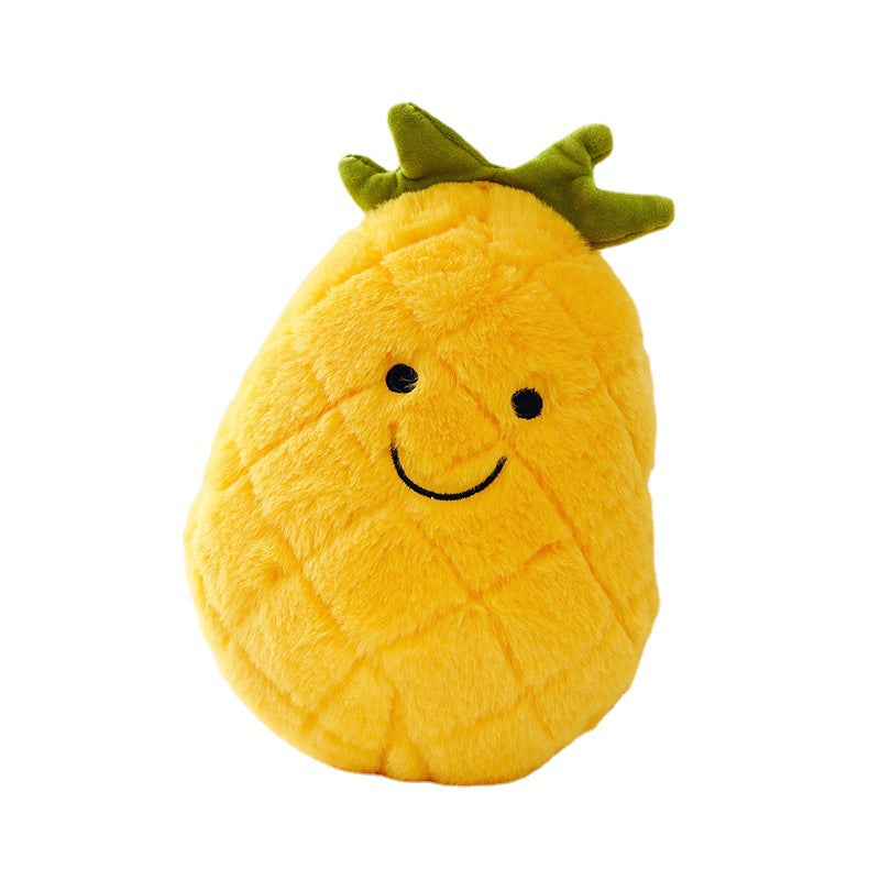 25CM Kawaii Fruit Watermelon/ Strawberry/ Lemon/ Banana/ Pineapple/ Mango/ Peach/ Durian Stuffed Doll Plush Toy Soft Gift Home Decor