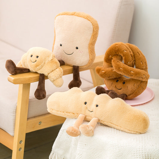 18CM Kawaii Bread Dolls Soft Food Plush Toy Stuffed Birthday Gift For Kids Xmas Mascot Kitchen Decor