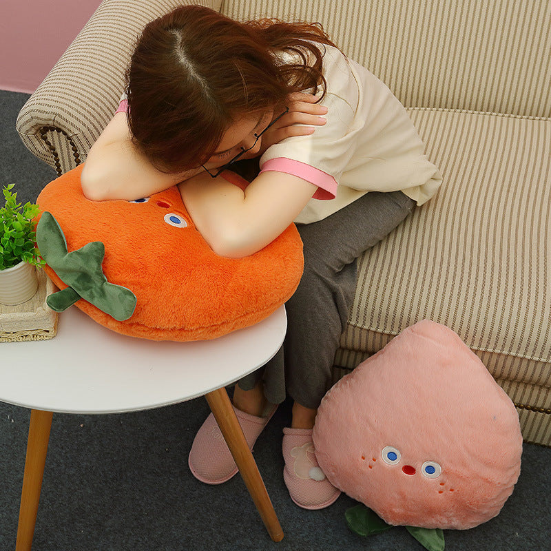 48CM Eggplant Tomato Vegetable Pillow Plush Toys Cartoon Soft Fruit Stuffed Cushion Dolls Mascot Birthday Xmas Gift Bedroom Decor