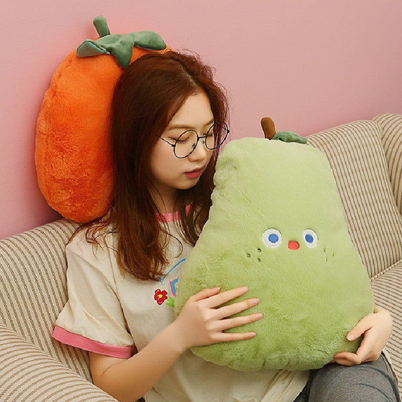 48CM Eggplant Tomato Vegetable Pillow Plush Toys Cartoon Soft Fruit Stuffed Cushion Dolls Mascot Birthday Xmas Gift Bedroom Decor