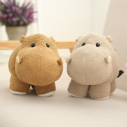 35CM Cute Elephant Hippo Dolls Stuffed Wild Animals Plush Toy For Kids Birthday Xmas Gifts Home Decor