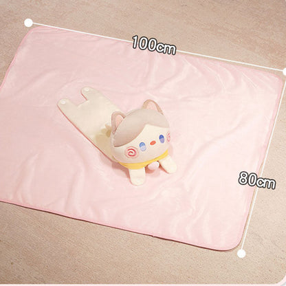 100CM Kawaii Cat Fluffy Security Blanket Soft Lovey Unisex Gifts Snuggle Toy Plush Stuffed Animals Office Siesta Blanket