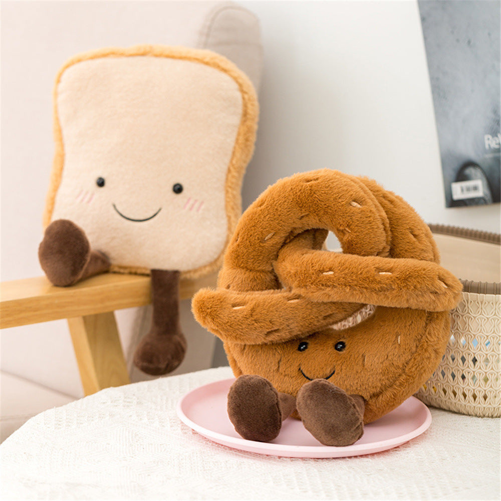 18CM Kawaii Bread Dolls Soft Food Plush Toy Stuffed Birthday Gift For Kids Xmas Mascot Kitchen Decor