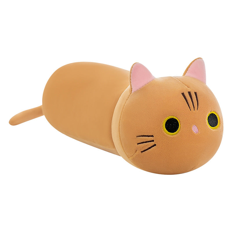 90CM Kawaii Cat Plush Sleep Cuddle Pillow Cartoon Stuffed Animals Cat Plushie Soft Doll Pillows Girlfriend Kids Gifts