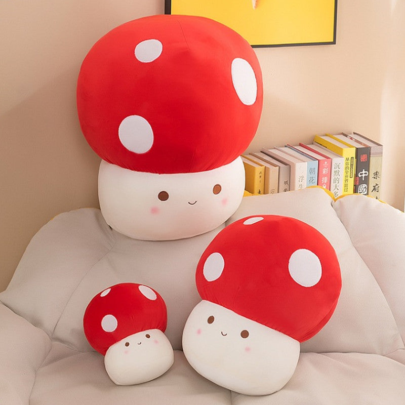 60CM Cute Mushroom Plush Kawaii Stuffed Plants Doll Plush Toy Soft Pillow Birthday Gift For Kids Baby Mascot Halloween Xmas Gifts