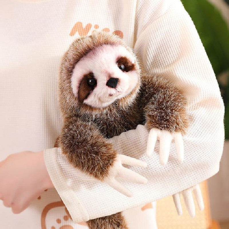 24CM Simulation Sitting Sloth Dolls Soft Wild Animals Plush Toy Birthday Gift For Kids Baby Mascot Xmas Gifts Home Decor