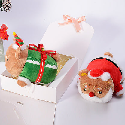 13CM Santa Claus/Christmas Tree/Elk/Bear/Snowman Plush Toy Dolls Stuffed Birthday Xmas Gifts Christmas Decor